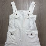 Topshop  Womens White Square Neck Sleeveless Back Zip Front Button Jumpsuit 4‎ Photo 2