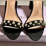 Madden Girl Bitsyy Black Suede Block Heel With Faux Pearls Strappy Party New 9 Photo 7