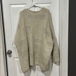 Chicwish  Women's Beige Open-Knit Cardigan Photo 1
