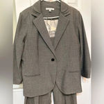 CAbi  Suit Jacket and pants Light Brown Plaid Button Blazer Stretch Photo 13