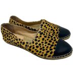 Loeffler Randall Mara Cheetah Leopard Calf Hair Espadrille Flats Size 7.5 Photo 0