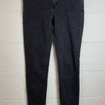 Harley Davidson Woman’s Black Denim Grunge Goth Basic Casual Skinny Jeans Sz 27 Photo 0