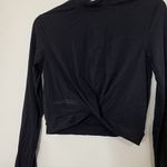 Buffbunny Collection Buff Bunny long sleeve twist front cropped high neck shirt top size medium Photo 1
