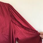 Evereve  Jett Ruffle Satin V Neck Blouse, NWT Photo 5