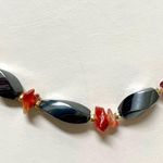Hematite and carnelian necklace Photo 4