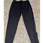 LIVE THE PROCESS PONTE SATIN STRIPE JOGGER PANT LUXURY LOUNGE PANTS EUC SIZE MED Black Photo 5