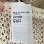 American Eagle  Outfitters Cream Knit Cardigan with Black Accents Sz M Photo 4