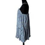 Universal Threads Universal Thread Tiered Mini Dress Size S Ditsy Floral Print Pockets Blue Ruffle Photo 6