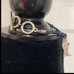 USA silver stars & stripes charm bracelet w/wax rope Photo 2