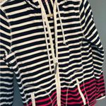 Talbots  Striped Hooded Athletic Jacket Photo 5