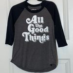 Chaser  All The Good Things Raglan Baseball Tee Small Photo 2