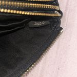 Coach  Black Pebbled Leather Double Zipper Wristlet Photo 8