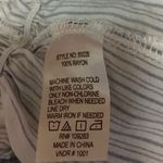 Pookie & Sebastian  Blue White Striped Smocked Camisole Peplum Blouse Top Size M Photo 3