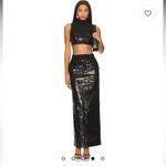 Camila Coelho New  Venning Sequin Maxi Skirt in Black Size XS Photo 1