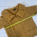 Fever Women’s Mustard Collared Full Zip Cardigan Sweater Size XL Yellow Photo 6