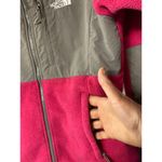 The North Face Womens Size S Denali Polartec Fleece Jacket Hot Pink Gray Zip Up Photo 2