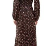 WAYF  Black Floral Long Sleeve Dress Photo 1