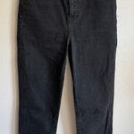 Madewell  Black Denim High Rise Classic Straight Leg Jeans Women 26 Casual Grunge Photo 0