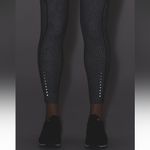 Lululemon Women’s Fast And Free 7/8 Tight Leggings Frozen Fizz White Black Sz 8 Photo 2