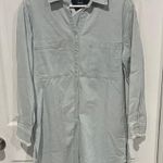 Light Blue Denim Shirt Dress Size M Photo 0