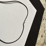 Women’s Signed E. Pearl Titanium Heart Pendant With Black Cord Necklace 17 Inch Photo 7