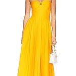 Revolve NWT  SWF Balconette Midi Dress in Spanish Sun Tube Strapless Smocked Sz L Photo 0