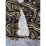 Self Esteem NWT  Size‎ Medium 70s Ripple Brown wavy long sleeve crop top retro Photo 5