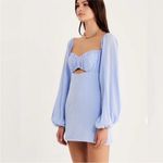Free People  x RUMER‎ Camille Mini Dress Blue Small NWT Photo 9