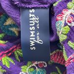 Swimsuits For All Embroidered Beach Cover Dress Women's Plus Size 14/16 Rayon Purple Photo 3