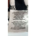 Jones New York  Womens Striped Neck Pullover Sweater Black And White Medium Photo 3