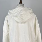 Johnny Was NWOT  Embroidered Floral French Terry Raw Hoodie Sweatshirt Sz S Cream Photo 7