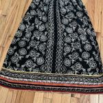 Angie  Women's Printed Smocked Bodice with Halter Strap Maxi Dress. Size Small Photo 11