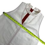 Anthropologie  Holding Horses White Denim Collar Jumper Dress Photo 6