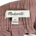 Madewell Neale Shorts 100% Linen Chino Brown High Rise Women’s Size 14 Photo 5