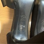 Rsvp  Black Satin Open-Toe Pumps Heels with Bow‎ Size 7 Photo 9