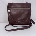 Fossil Vintage Y2k  Boho Hippie Gypsy Brown Crossbody Genuine Leather Purse Bag Photo 0