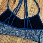 Women's Heathered Blue Strappy Bralette Size M Photo 1