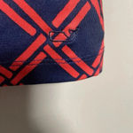 Vineyard Vines  Sankaty Boatneck Deep Bay Geo Top Womens M Navy Red Texas 3/4 Slv Photo 2