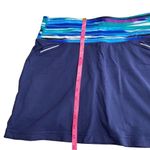 Athleta  Womens Small Tall Relay‎ Athletic Skort Navy Blue Multicolor Photo 10