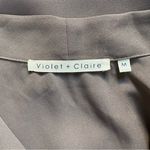 Violet+Claire  gray V Neck Shell Sleeveless Blouse Photo 9