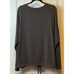 Barefoot Dreams Sweater CozyChic Ultra Lite 2X Gray Drawstring Dolman Sleeve # Photo 1
