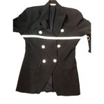 Infinity Store black dressy blazer with gold accent buttons with infinity symbol Size undefined Photo 6