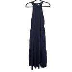 Petal and Pup  Makayla Navy Blue Halter Tiered Maxi Dress *No belt* Size XL Photo 1