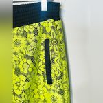 Alexis Neon Yellow Lace Black Satin Joggers Pants Size XS Photo 7