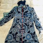 Robbie Bee Long Sleeve Paisley Puff Print Shift Dress Stretch Sz M Brand New Photo 8