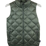 Patagonia Prow Quilted Down Puffer Vest Fatigue Green Bomber XS Photo 0