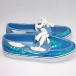 Sperry NWOB Topsider Blue Sequin Shoes Photo 4