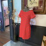 Tommy Bahama  Striped Jovanna Cotton Blend Orange Stripe Knit Dress - Sz S 💚🎀 Photo 5
