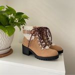 Madden Girl New Women’s Hayess Tan Lace-Up Bootie 5.5 Photo 4