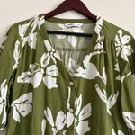 Sonoma  Olive Floral Midi Dress Size PM Photo 4